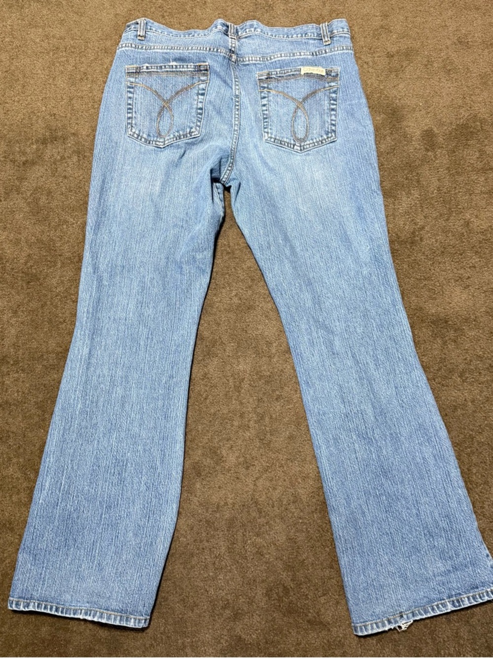 Calvin Klein Light Blue Flare Jeans - Picture 5 of 11